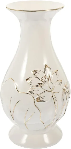 NUOBESTY Ceramic Buddhist Flower Vase Buddha Flower Vase Guanyin Water Purification Bottle Temple Altar Supplies Porcelain Vases Arrangement Container