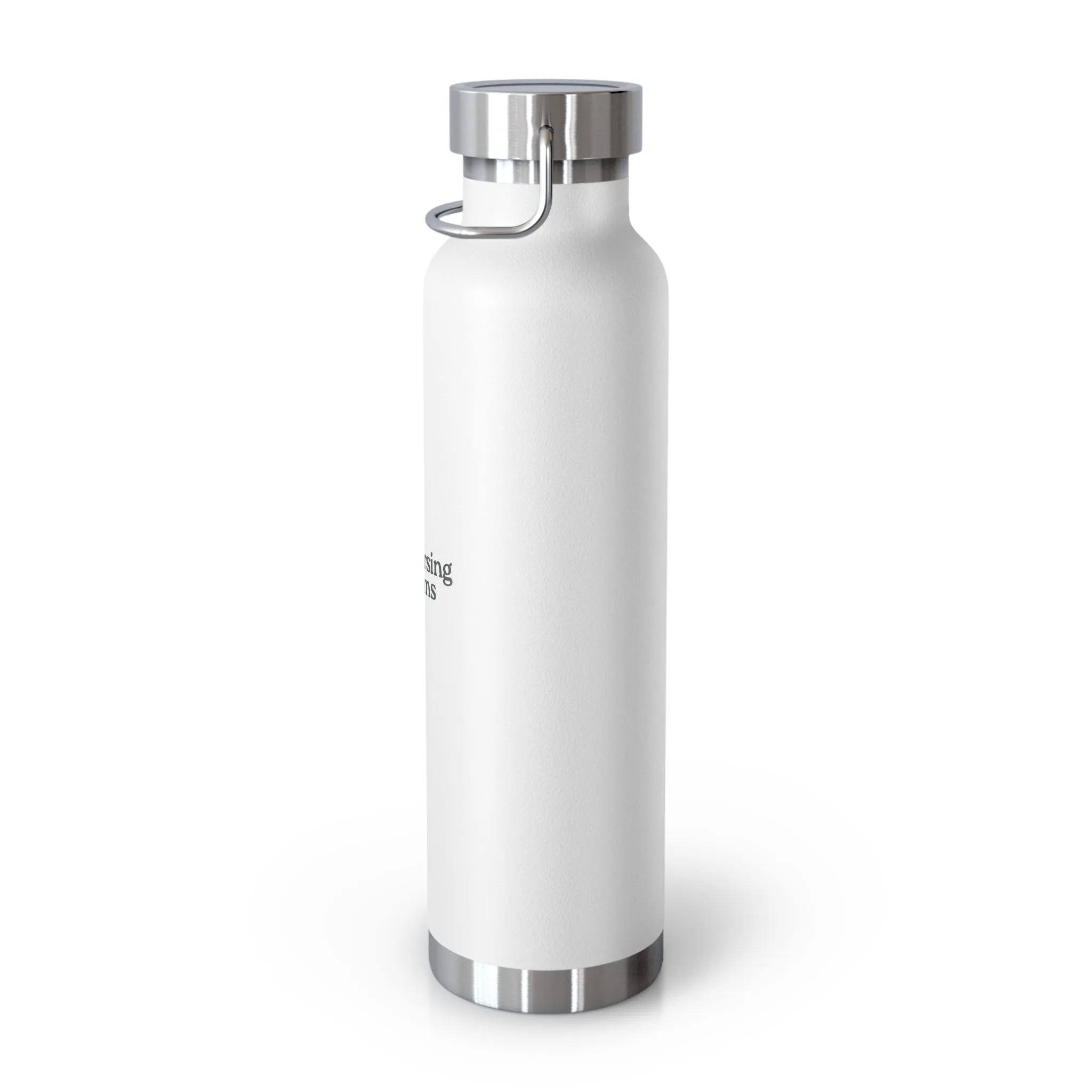 Nursing Gems Insulated Water Bottle - 22oz Copper Vacuum Flask