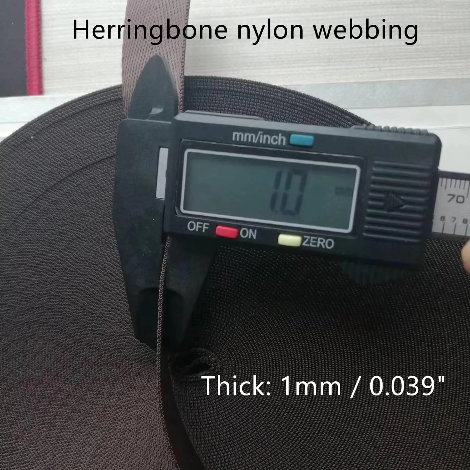 Nylon Webbing 1 Inch 1.5 Inch Webbing Straps for Backpack, Belt, Indoor or Outdoor Gear, DIY Crafting, Handles, Luggage, Slings, 9 Meter/roll