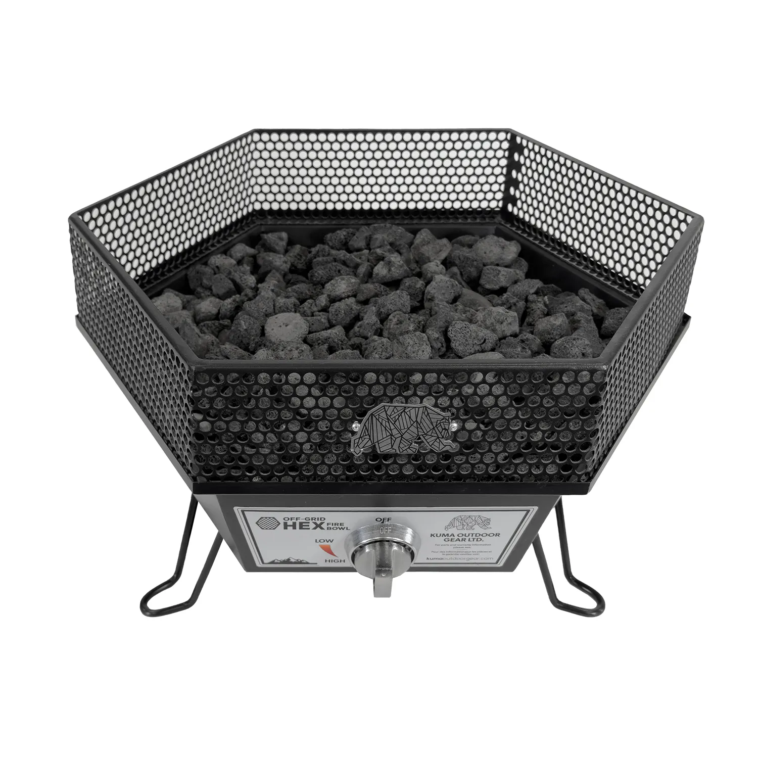 Off-Grid Hex Fire Bowl