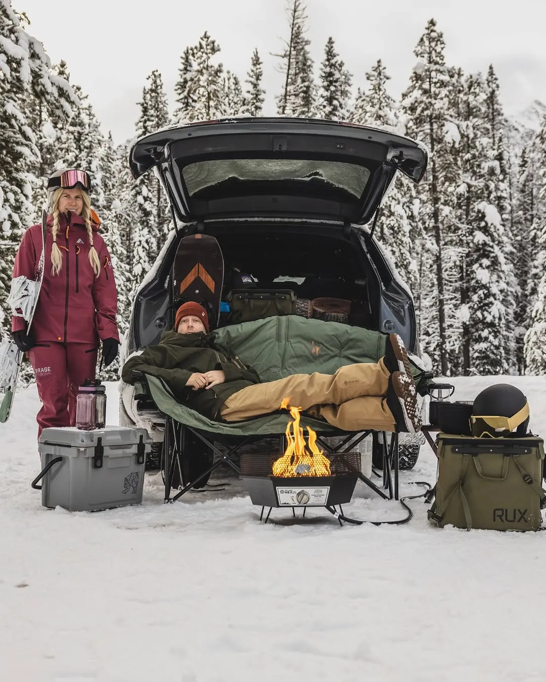 Off-Grid Hex Fire Bowl