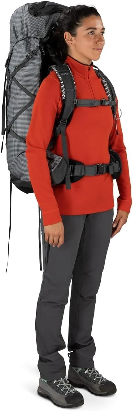 Osprey Ariel Pro 75L Women's Backpacking Backpack, Silver Lining, WXS/WS