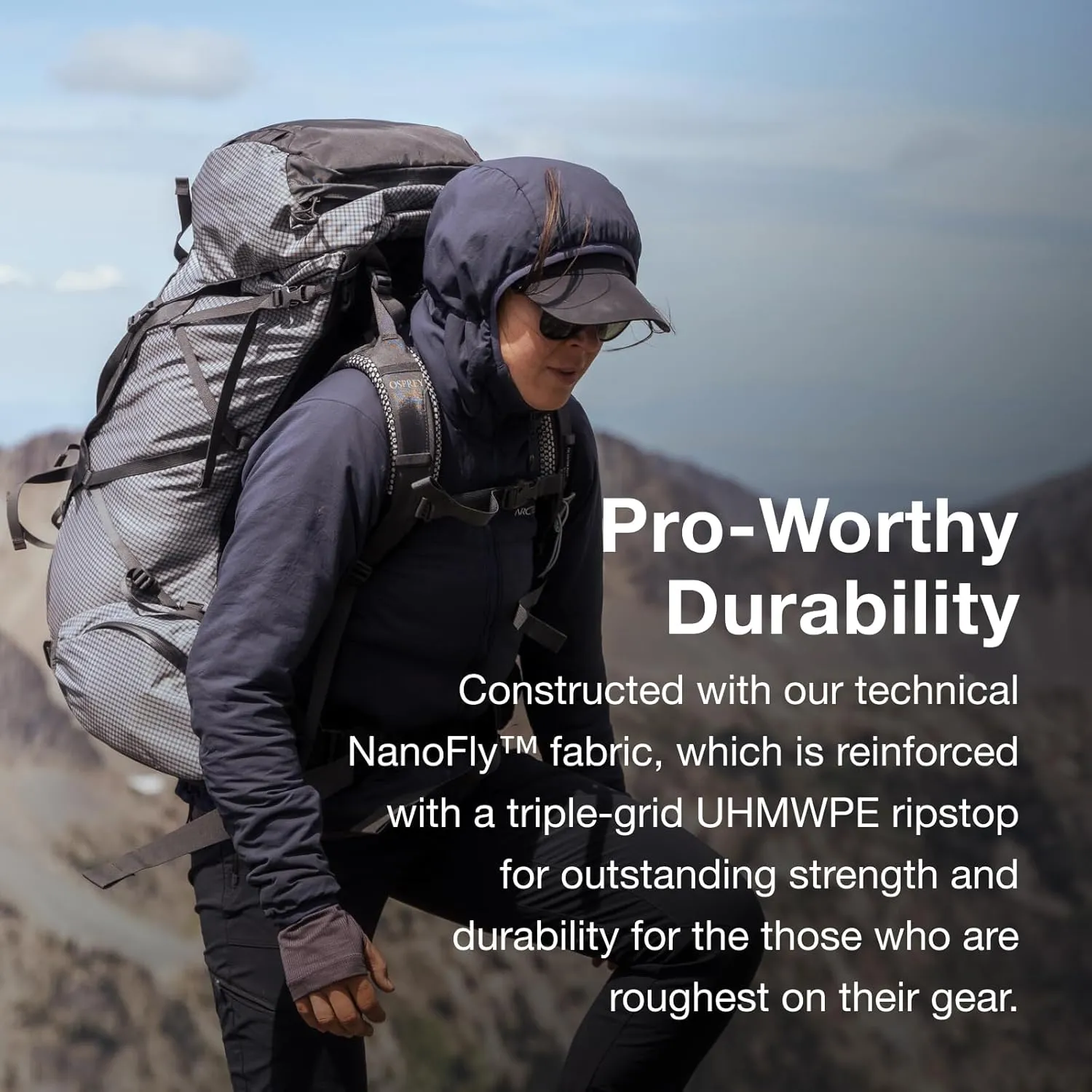 Osprey Ariel Pro 75L Women's Backpacking Backpack, Silver Lining, WXS/WS