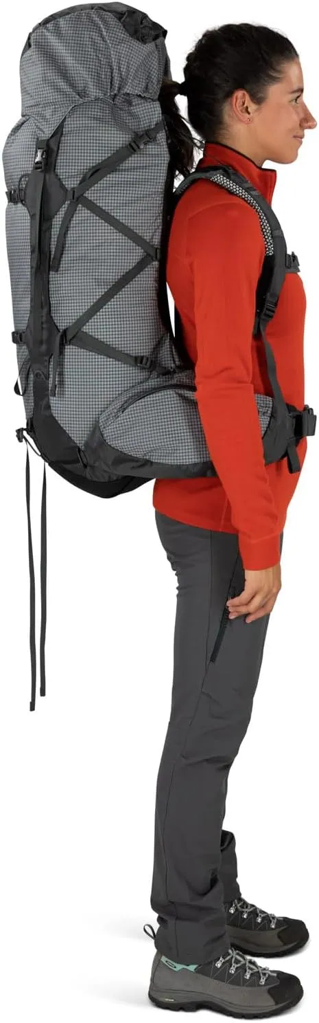 Osprey Ariel Pro 75L Women's Backpacking Backpack, Silver Lining, WXS/WS
