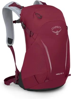 Osprey Hikelite 18L Unisex Hiking Backpack, Sangria Red