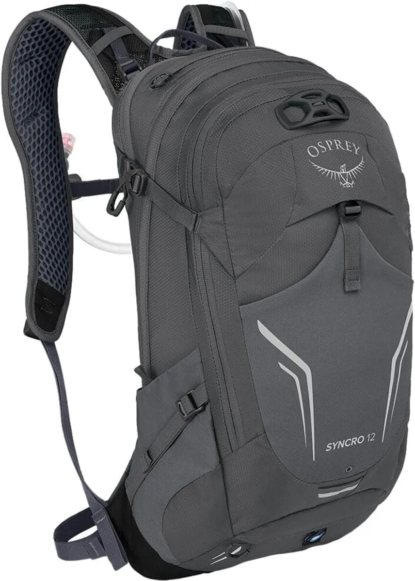 Osprey Syncro 12L Men's Hiking Backpack with Hydraulics Reservoir, Coal Grey
