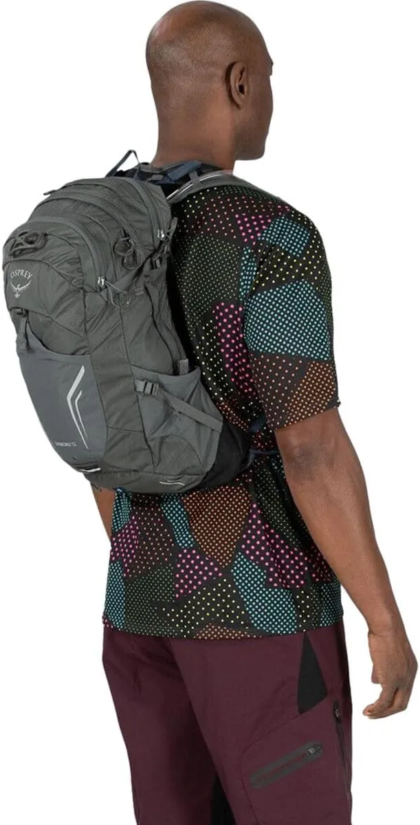 Osprey Syncro 12L Men's Hiking Backpack with Hydraulics Reservoir, Coal Grey