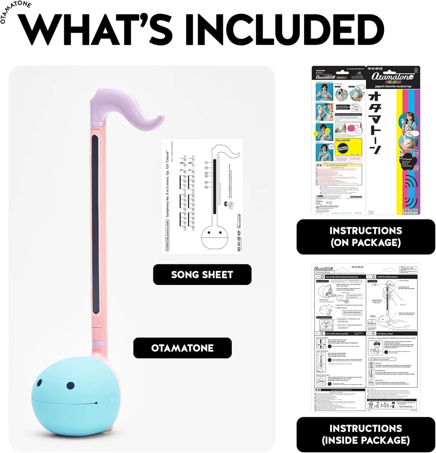 Otamatone Japanese Electronic Musical Instrument Portable Music Synthesizer from Japan by Maywa Denki Studio Award Winning Educational Fun Gift for Children, Teens & Adults - Unicorn
