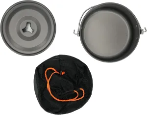 Outdoor Camping Pot Portable Aluminum Alloy Bonfire Hanging Pot Large Capacity for 6-8 People Suitable Picnic Hiking
