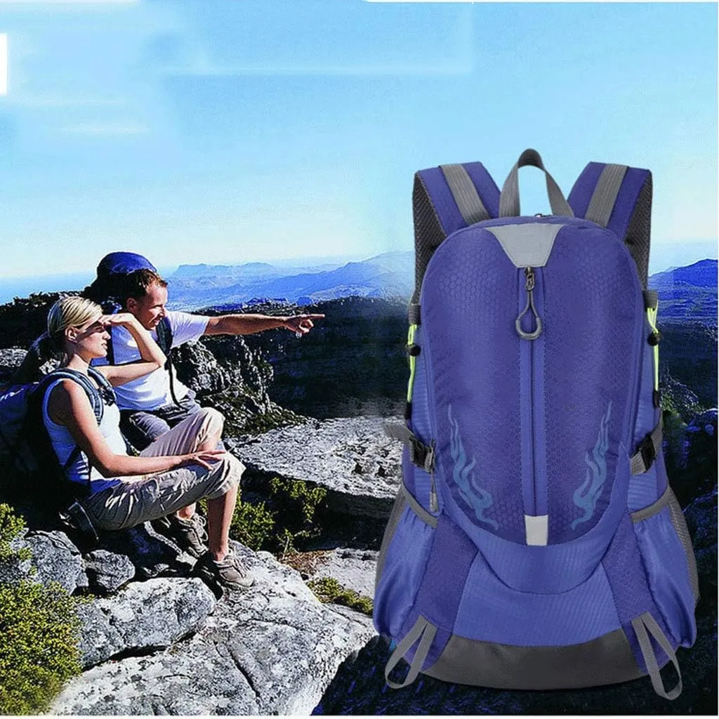 Outdoor Sports Backpack Hiking Daypack, Waterproof Large Capacity Camping Hiking Climbing Backpack Hiking Daypacks(Royal blue)