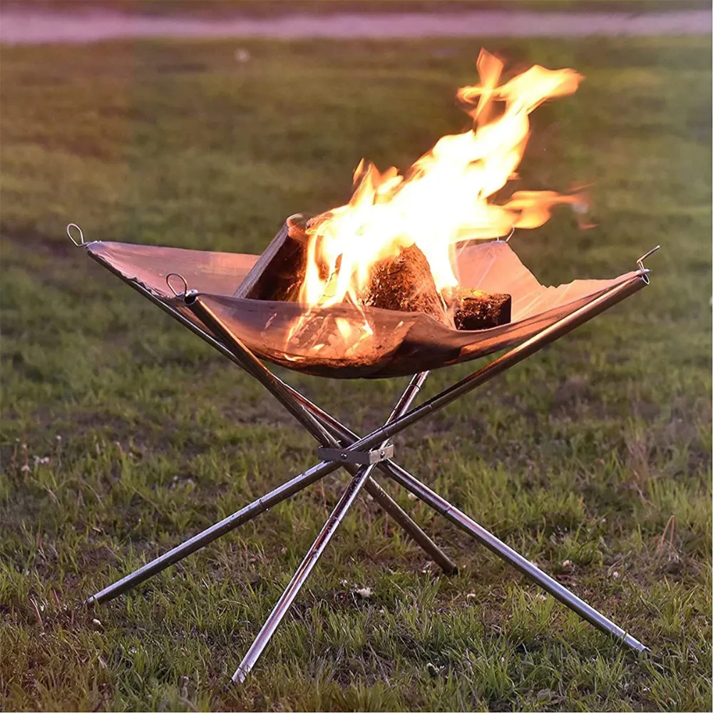 Outdoor Stainless Steel Firepit Campfire Frame