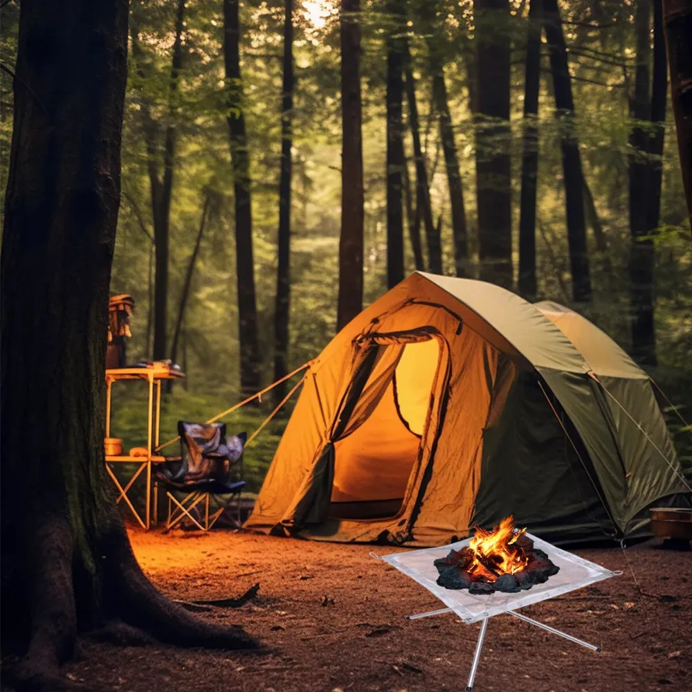 Outdoor Stainless Steel Firepit Campfire Frame