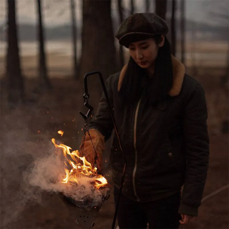 Outdoor Triangle Fire Pit For Campfire