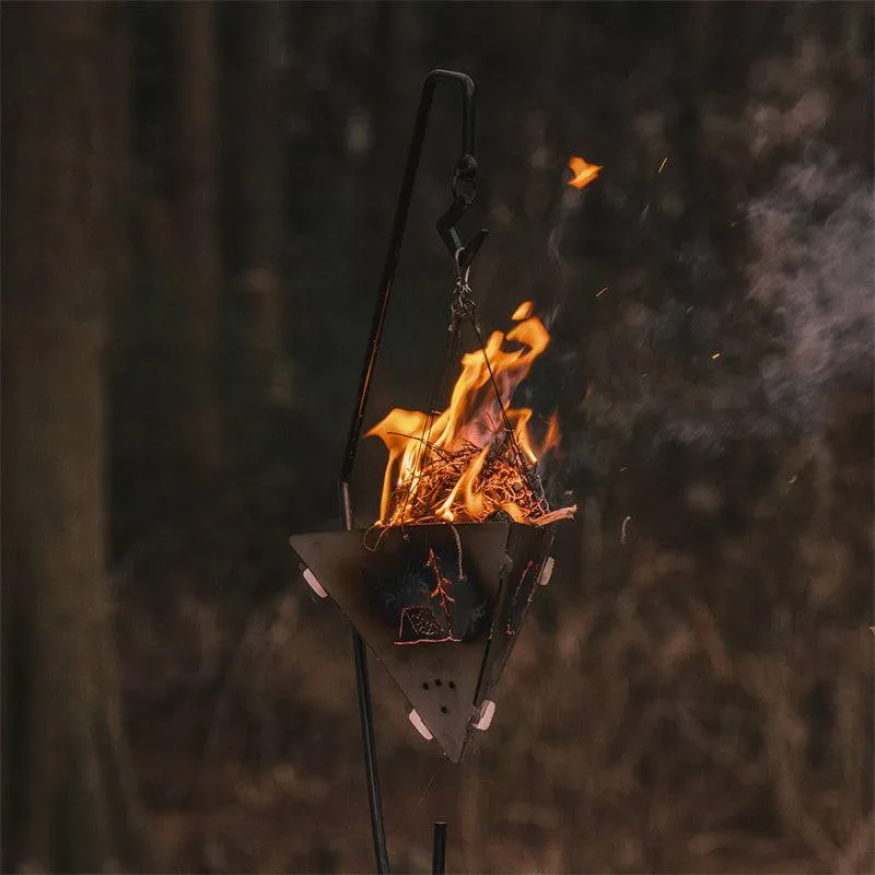 Outdoor Triangle Fire Pit For Campfire