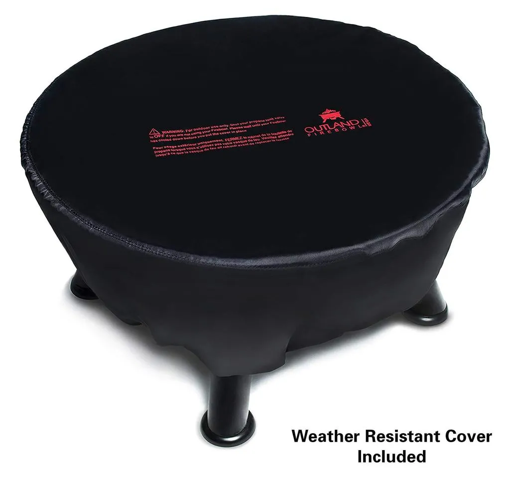 Outland Firebowl 883 Mega Outdoor Propane Gas Fire Pit with UV and Weather Resistant Durable Cover, 24-Inch Diameter 58,000 BTU
