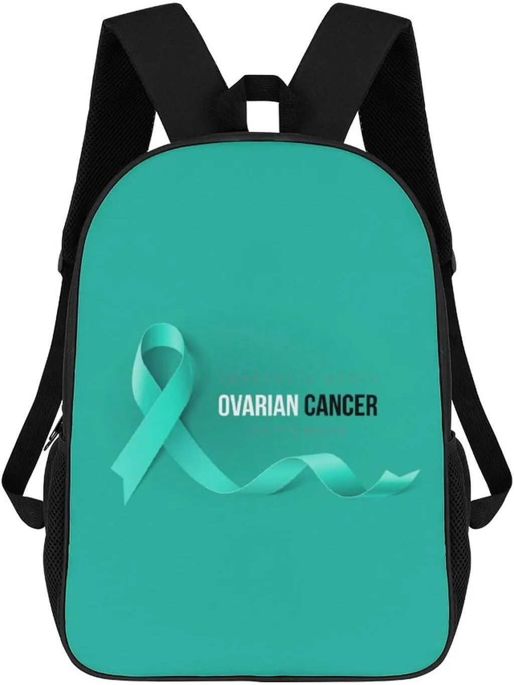 Ovarian Cancer Awareness Month Backpack for Worker Business Hiking Travel Bag Shoulders Bag