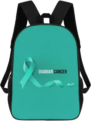 Ovarian Cancer Awareness Month Backpack for Worker Business Hiking Travel Bag Shoulders Bag