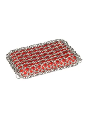 Pad  Scrubbing Red Chainmail Cast Iron   ACM10R41
