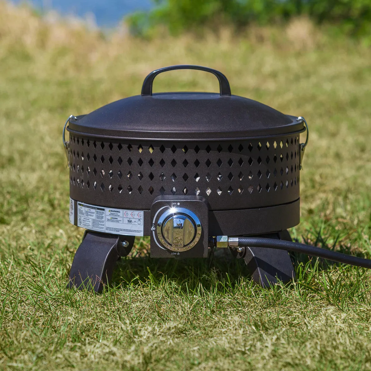 Paramount 18" Campfire Portable Gas Fire Pit, Round