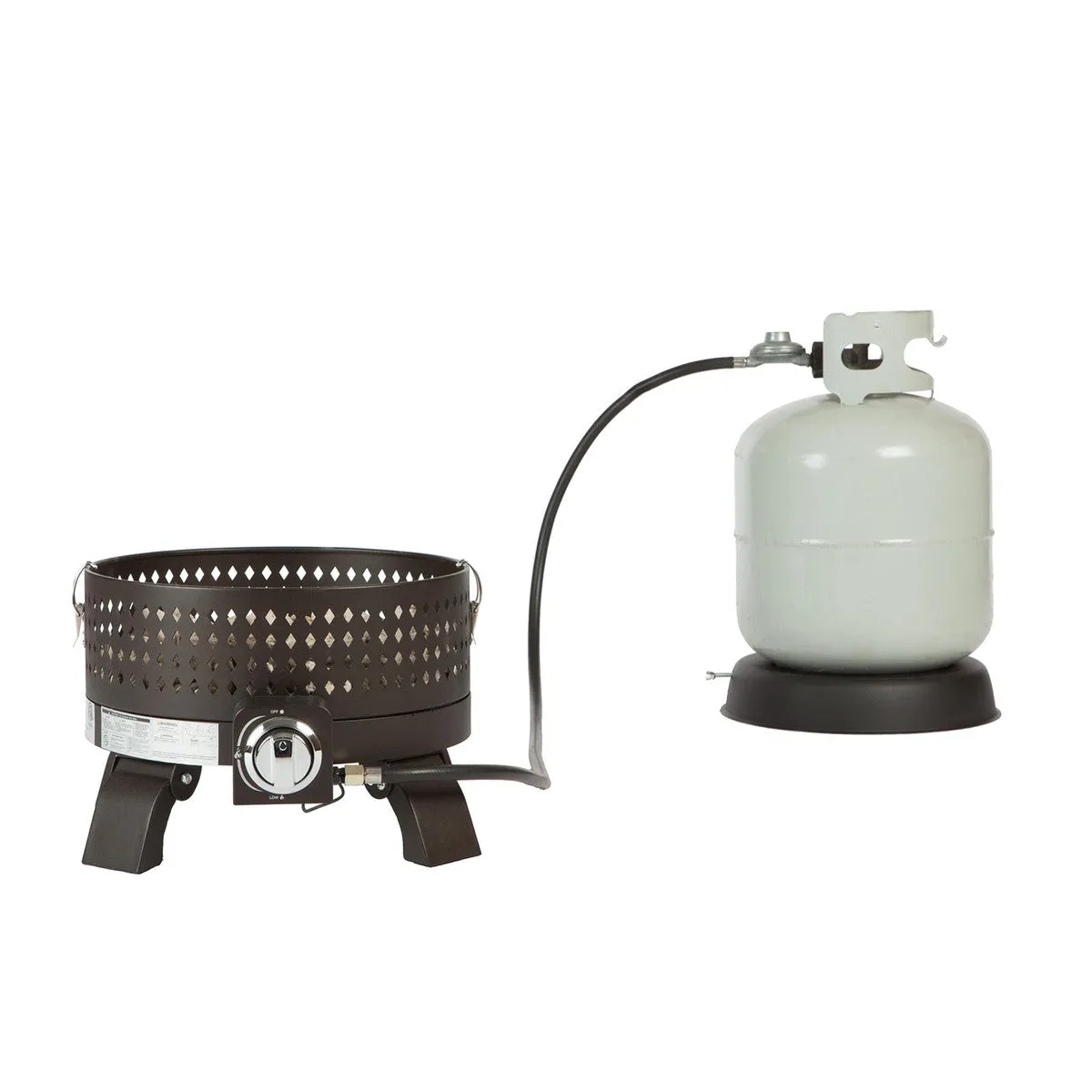 Paramount 18" Campfire Portable Gas Fire Pit, Round