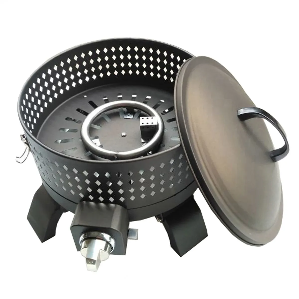 Paramount 18" Campfire Portable Gas Fire Pit, Round