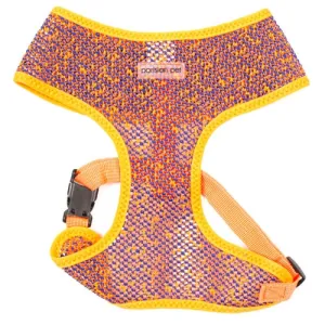 Parisian Pet 'Sport Net Harness' for Dogs & Cats – Comfortable & Adjustable Mesh Harness, Orange & Blue