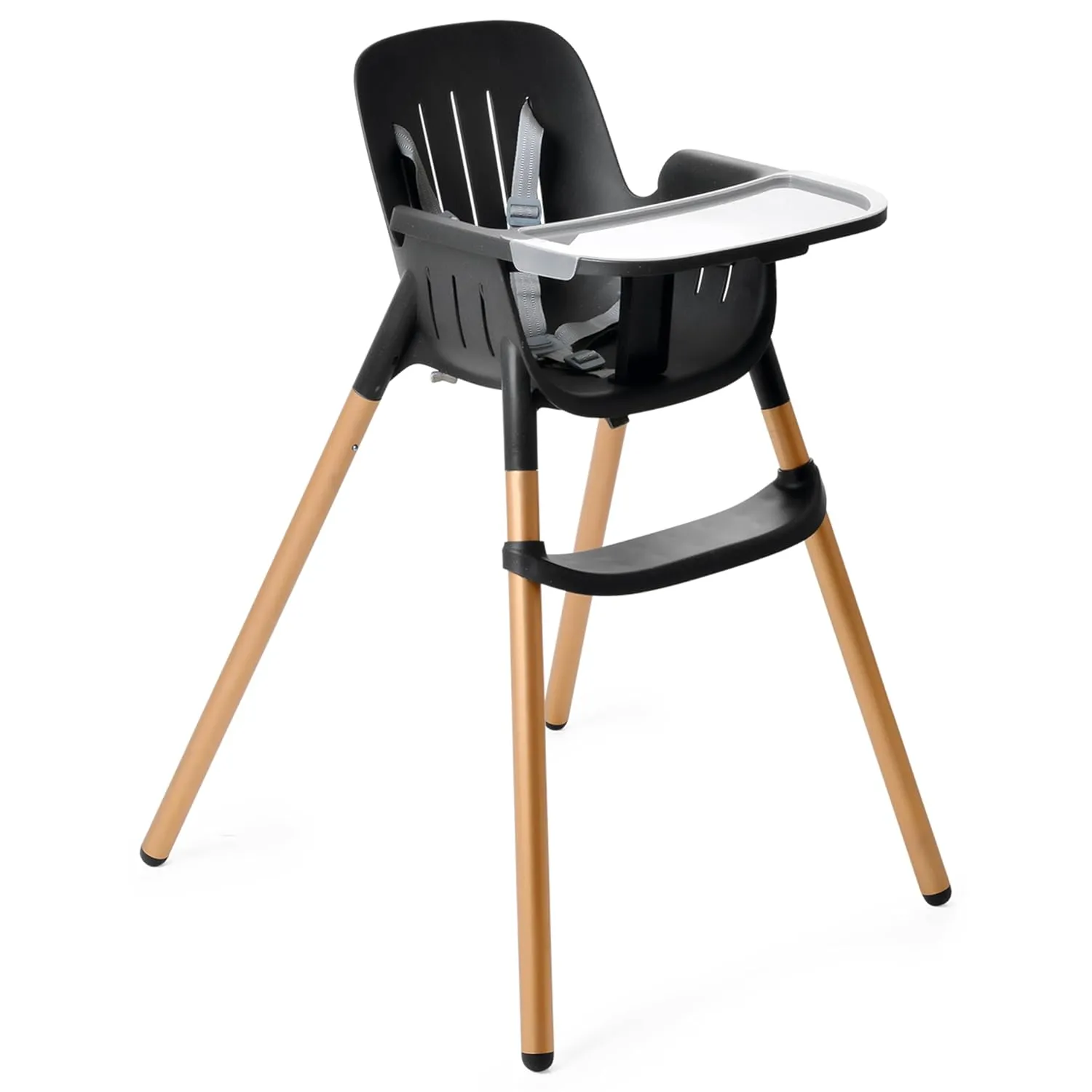 Peg Perego Poke High Chair - Modern and Easy to Clean - from 6 to 36 Months - Midnight Sky (Black & Gold)