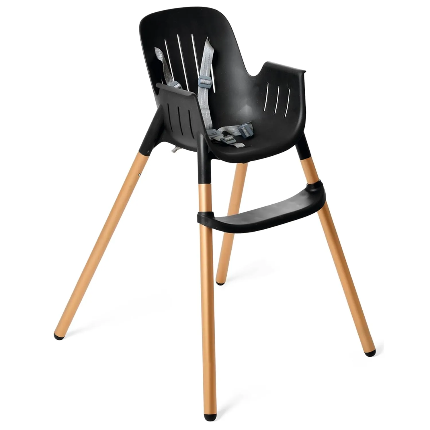 Peg Perego Poke High Chair - Modern and Easy to Clean - from 6 to 36 Months - Midnight Sky (Black & Gold)