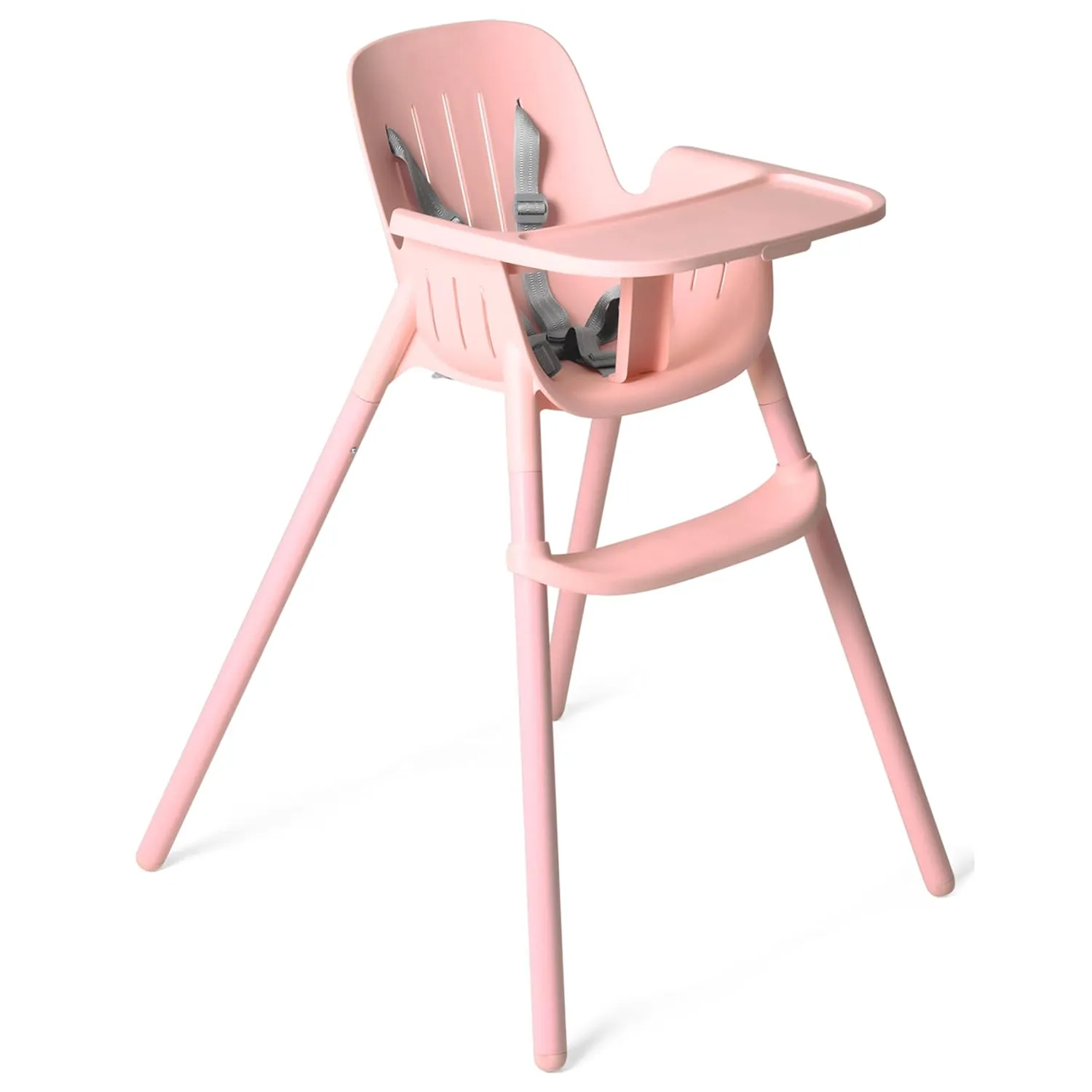 Peg Perego Poke High Chair - Modern and Easy to Clean - from 6 to 36 Months - Rose Madder (Soft Pink)