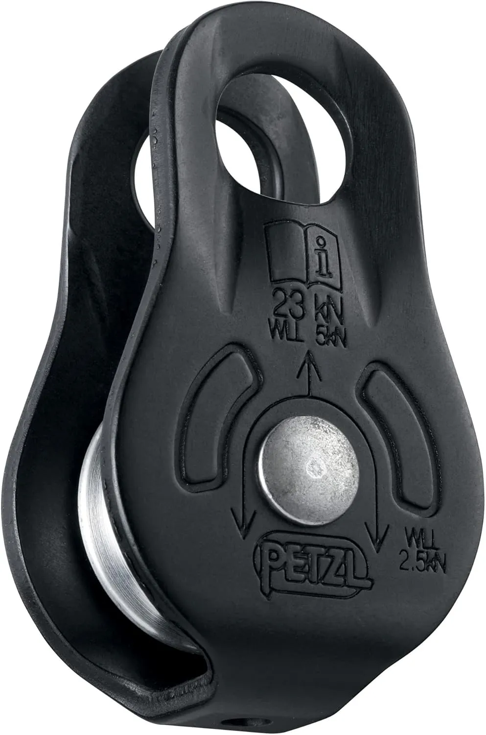 PETZL FIXE Pulley - Versatile Compact Pulley with Fixed Side Plates for Hauling and Rigging