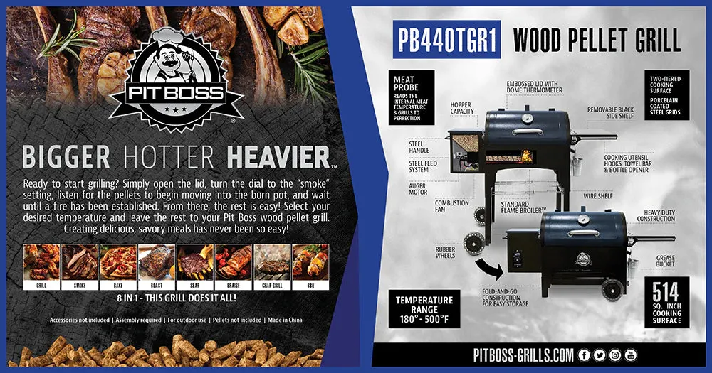 PIT BOSS R-SERIES WOOD PELLET GRILL