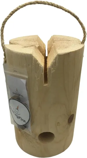 Portable Campfire Grill,100% All Natural Swedish Fire Log