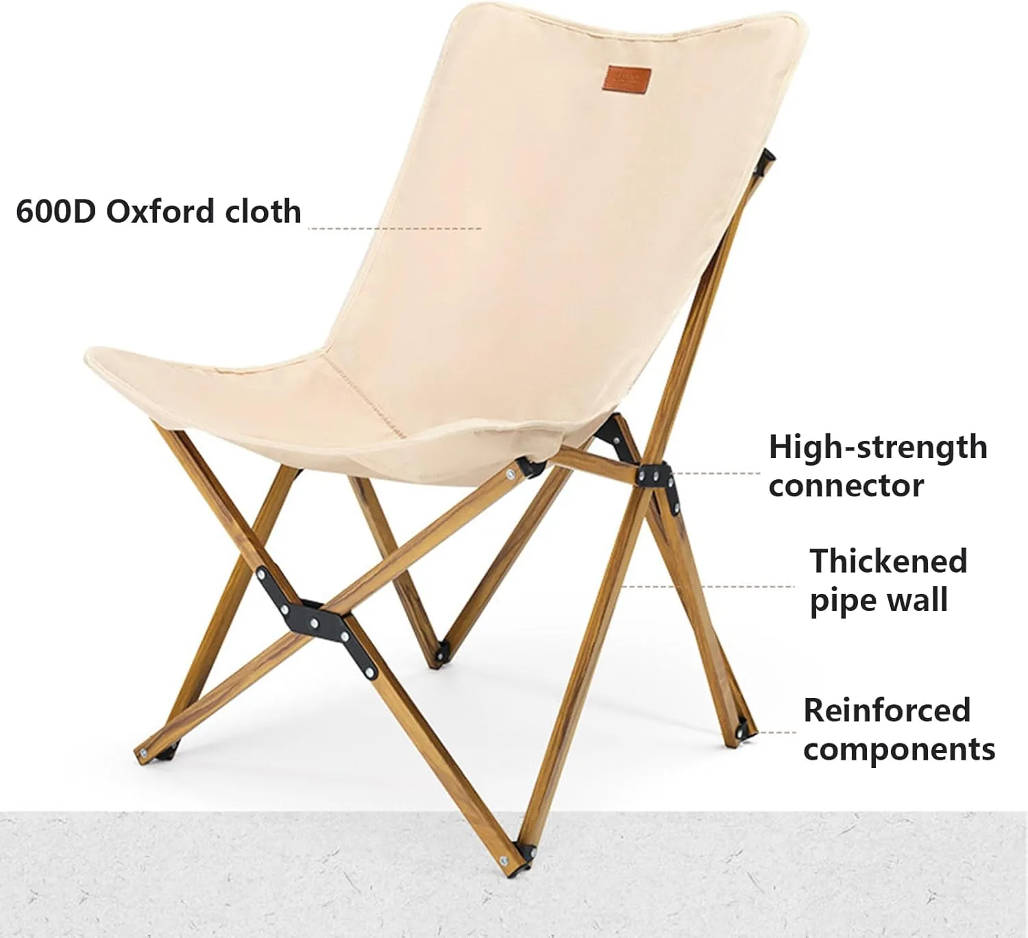 Portable Folding Camping Chairs Outdoor 2 Pack with Carry Bag Tanning Chair Folding Beach Lounger Portable Fishing Chair for Travel Backpacking Hiking Picnics Fishing