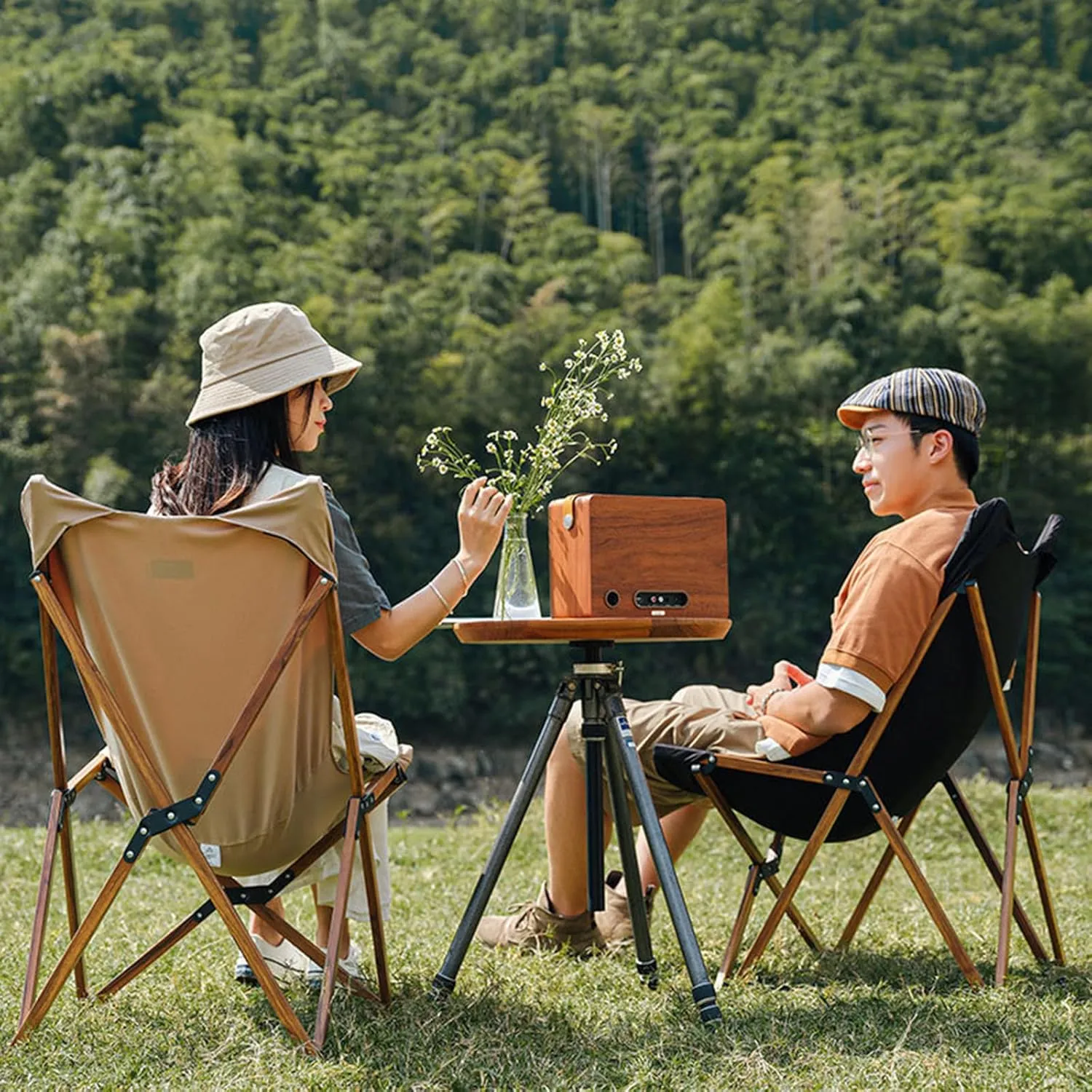 Portable Folding Camping Chairs Outdoor 2 Pack with Carry Bag Tanning Chair Folding Beach Lounger Portable Fishing Chair for Travel Backpacking Hiking Picnics Fishing