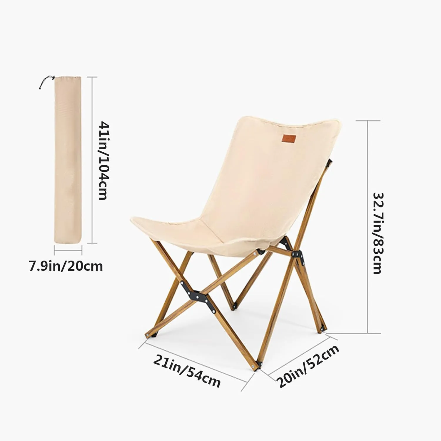 Portable Folding Camping Chairs Outdoor 2 Pack with Carry Bag Tanning Chair Folding Beach Lounger Portable Fishing Chair for Travel Backpacking Hiking Picnics Fishing