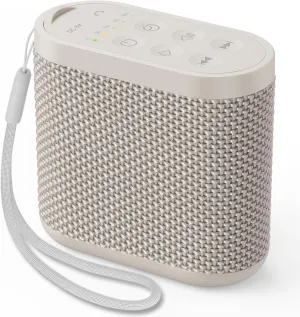 Portable Sound Machine for Travel, White Noise Sound Machine for Sleeping, 52-Hour Lasting Mini Noise Machine with 21 Quality Non-looping Sounds, Headphone Jack, Memory, Timer for Adults,Hotel (Khaki)