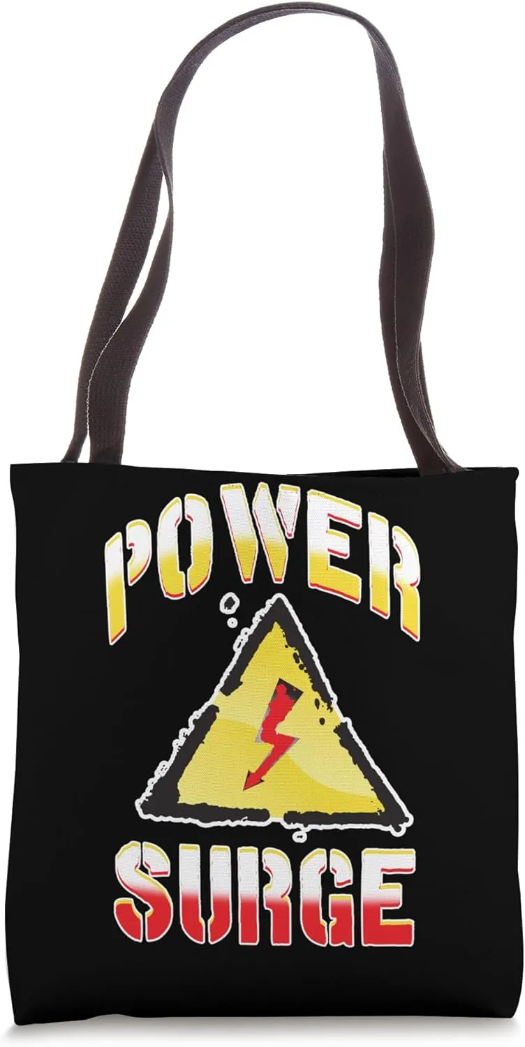 Power Surge Gym Motivation Charge Up Tote Bag