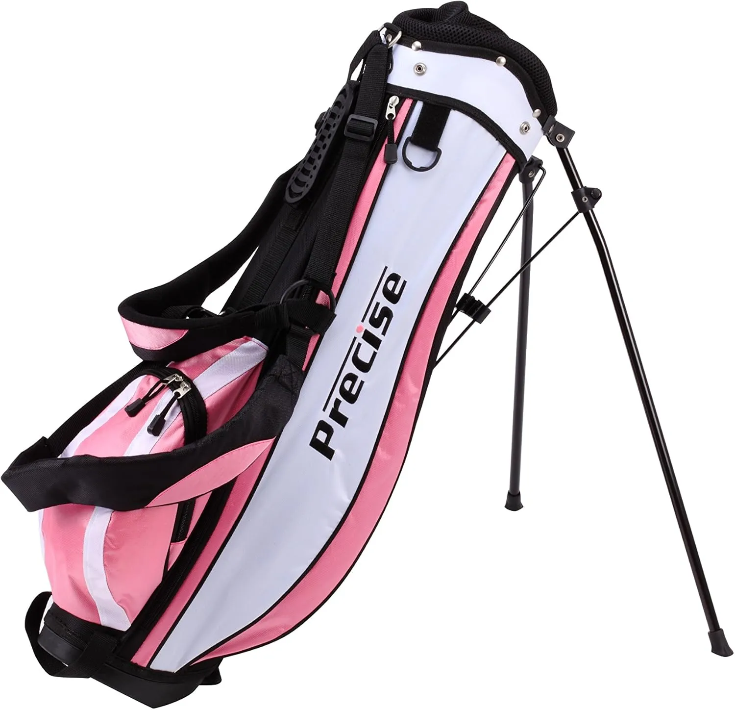 Precise X7 Kids Golf Clubs Set for Ages 3-5, 6-8, 9-12 | Right/Left Hand Girls & Boys Golf Clubs with Lightweight Graphite Shafts, Hybrid & Stand Bag for 3'0" to 5'0" Height