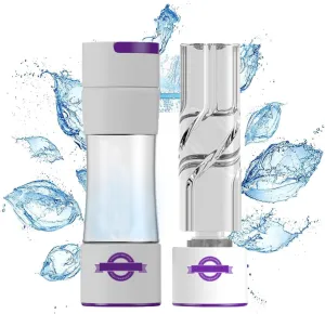 Premium Hydrogen Water Bottle Generator, High-Efficiency Hydrogen Water Machine Up to 2000 PPB, SPE/pem Technology Hydrogen Water Bottle, Purification Vent