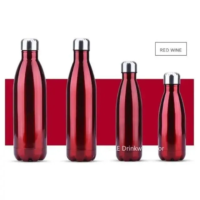 Premium Quality 350/500/750/1000ml Double-wall Creative BPA free Water Bottle Stainless Steel Beer Tea Coffee Portable Sport Vacuum thermos
