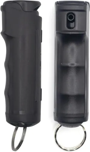 Prepared Hero Pepper Spray Keychain for Civilian Self Defense Discreet, Easy Grip & Aim - 12-Foot Range, 25 Bursts