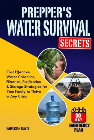 Prepper's Water Survival Secrets: Cost-Effective Water Collection, Filtration, Purification & Storage Strategies for Your Family to Thrive in Any Crisis Hardcover – July 26, 2024
