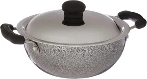 Prestige Manttra Omega Select Plus 200 Deep Fry pan, Kadai, Indian kadhai, Small, Black