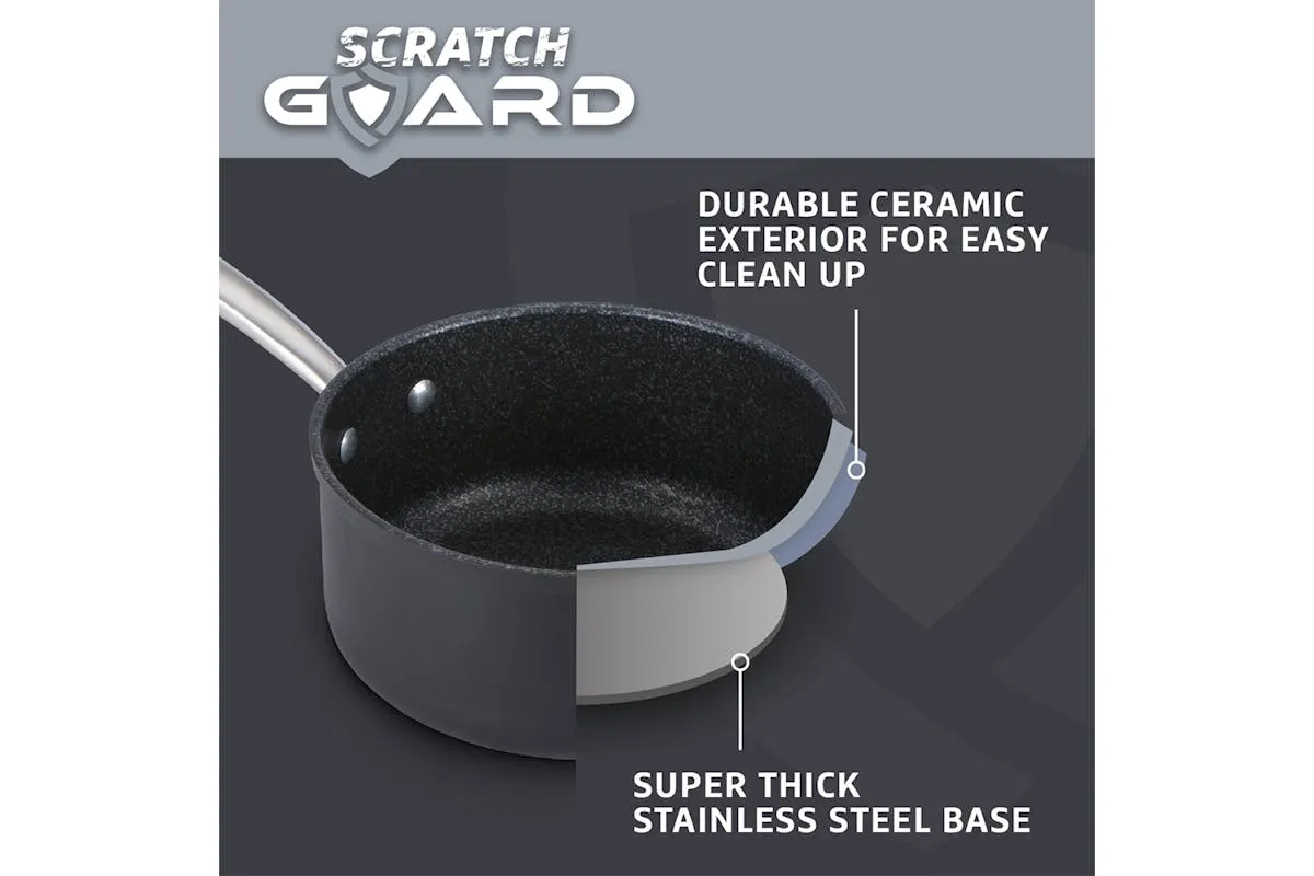 Prestige Scratch Guard Non Stick Saucepan Set | 3 Piece