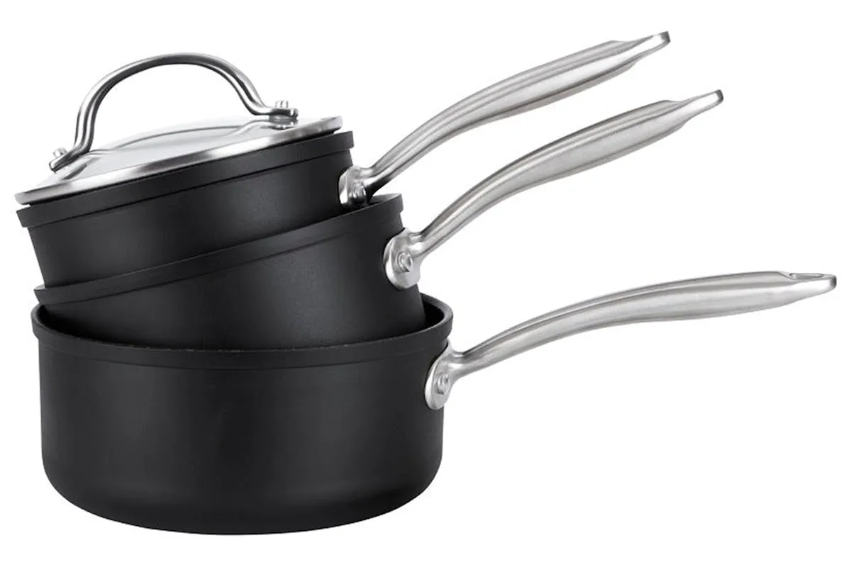 Prestige Scratch Guard Non Stick Saucepan Set | 3 Piece