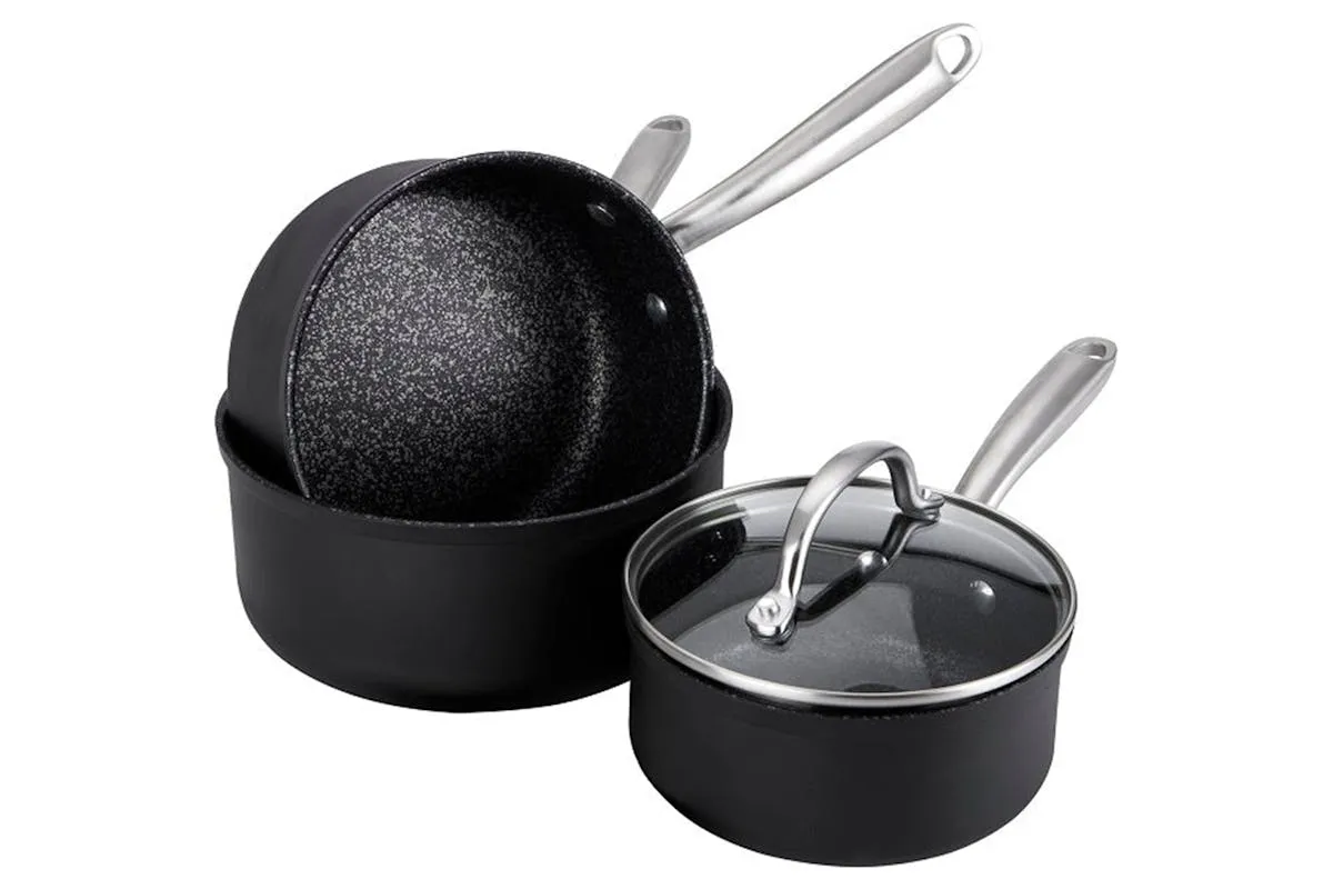 Prestige Scratch Guard Non Stick Saucepan Set | 3 Piece
