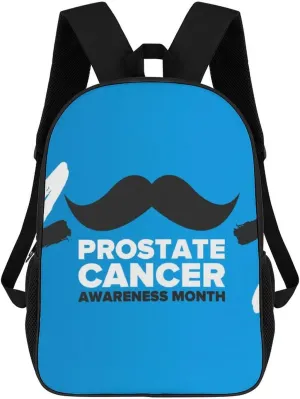 Prostate Cancer Awareness Month Backpack for Worker Business Hiking Travel Bag Shoulders Bag