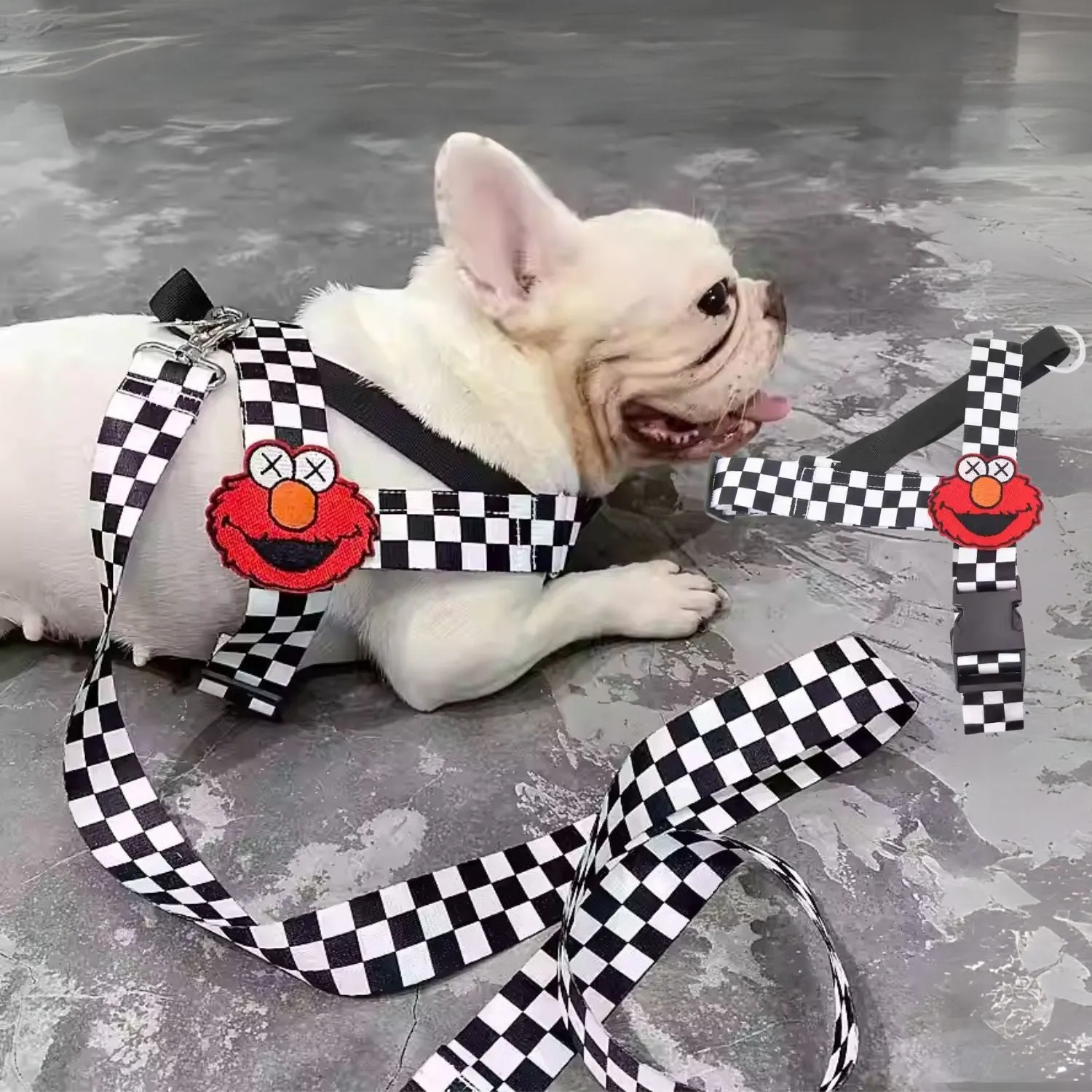 PupJoy Comfort Fit Frenchie Harness with Secure Buckles