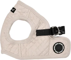 Puppia Irvin Vest Dog Harness Step-in Warm Winter Diamond Pattern for Small and Medium Dog, Cream, Medium