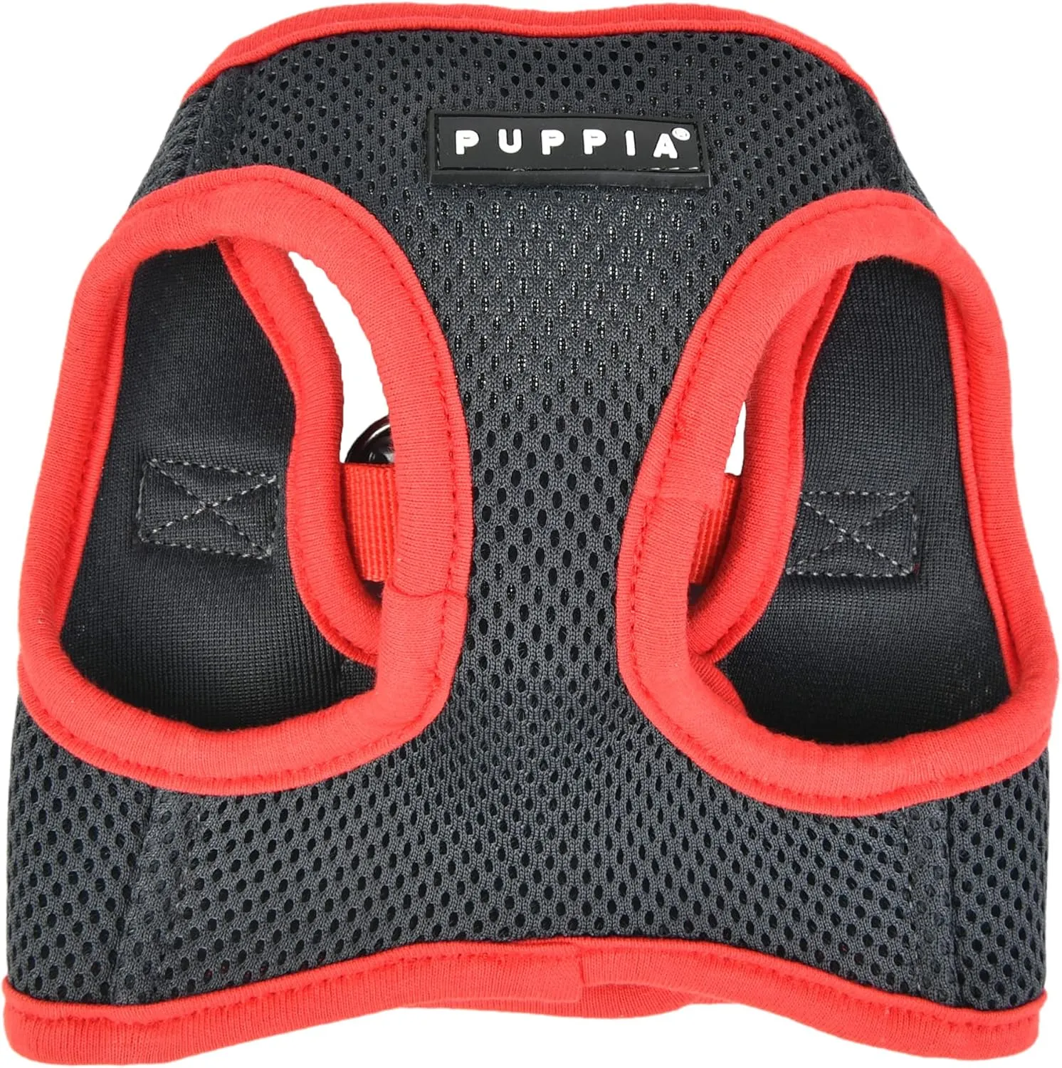 Puppia Soft Vest Dog Harness II Mesh Step-in All Season No Pull No Choke Walking Training for Small & Medium Dog - Grey - XL